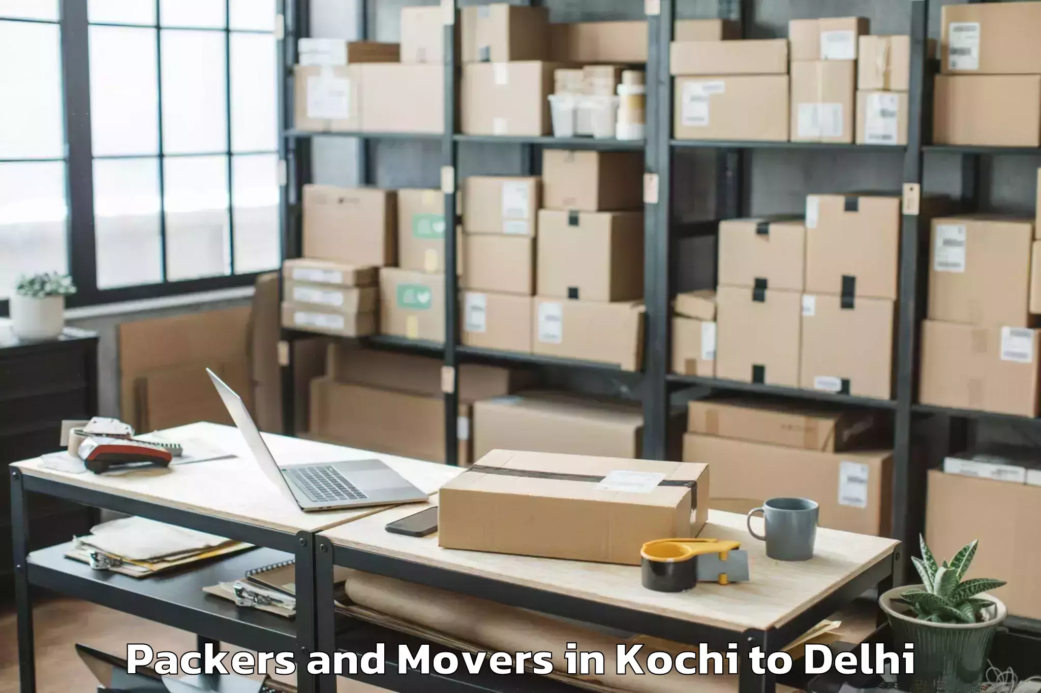 Affordable Kochi to D Mall Pitampura Packers And Movers